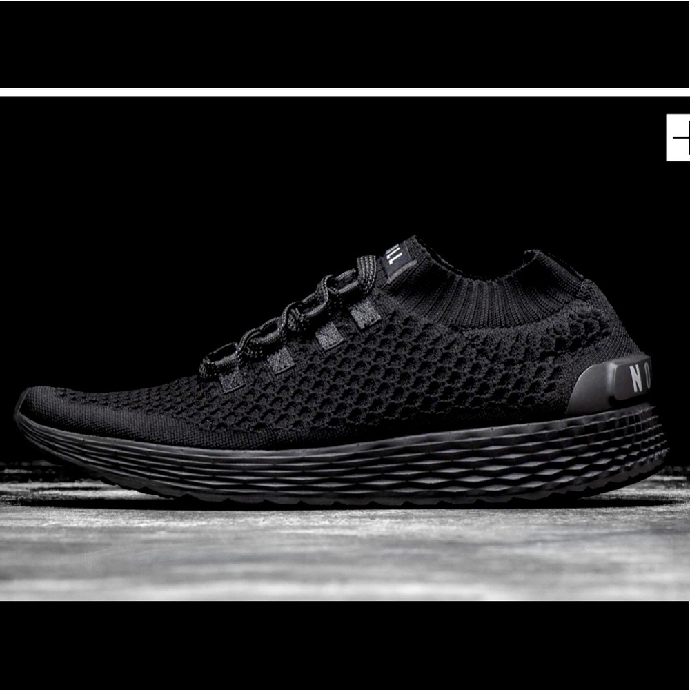 No Bull Black on Black Knit Runners M10/W11.5